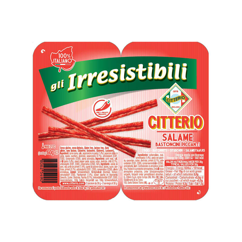 Bastoncini di Salame piccanti 60g